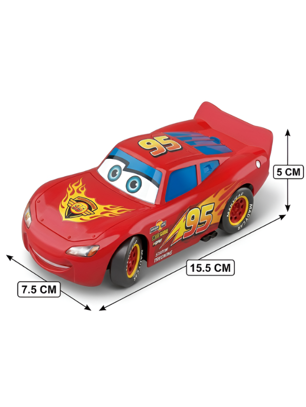 Red Lightning Racing Car Toy 15cm Scale– High-Speed Friction-Powered Sports Car MD577.