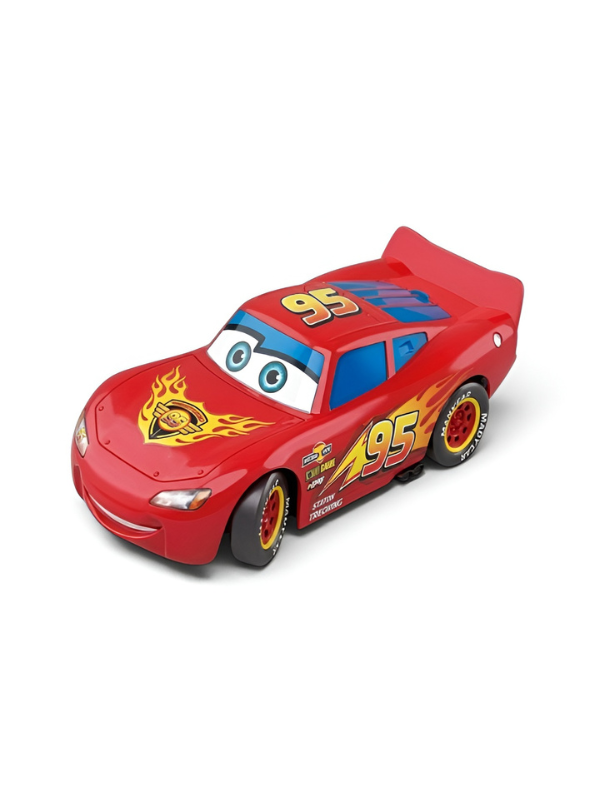 Red Lightning Racing Car Toy 15cm Scale– High-Speed Friction-Powered Sports Car MD577.
