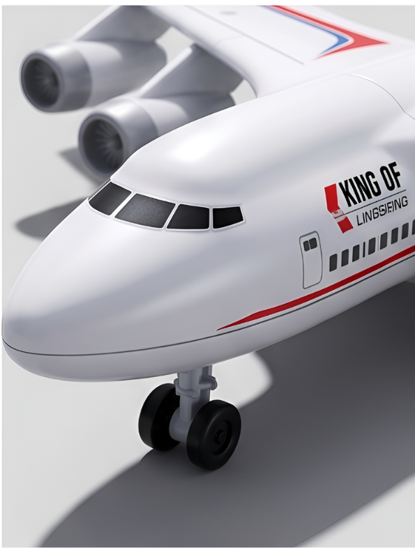 Remote Control Airplane Toy – RC Aviation Airliner with 4-Engine Design & Steering Remote, White Toy Passenger Plane for Kids and Aviation Enthusiasts TV5445