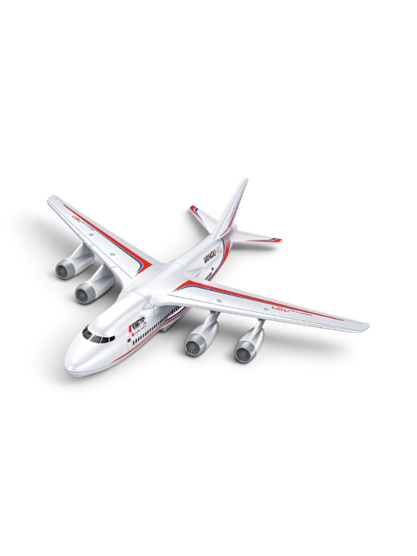 Remote Control Airplane Toy – RC Aviation Airliner with 4-Engine Design & Steering Remote, White Toy Passenger Plane for Kids and Aviation Enthusiasts TV5445