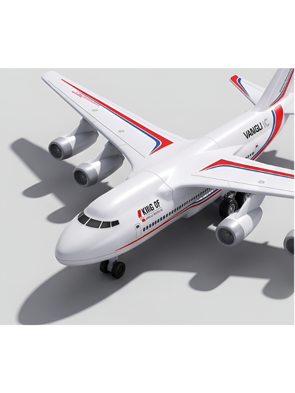 Remote Control Airplane Toy – RC Aviation Airliner with 4-Engine Design & Steering Remote, White Toy Passenger Plane for Kids and Aviation Enthusiasts TV5445