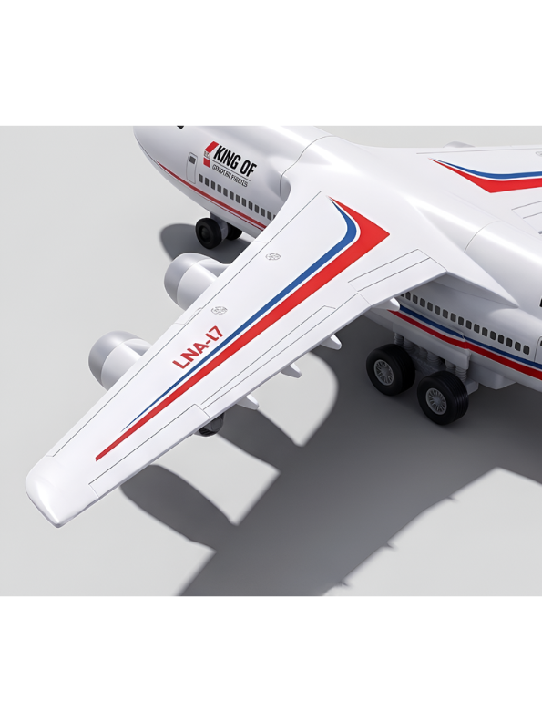 Remote Control Airplane Toy – RC Aviation Airliner with 4-Engine Design & Steering Remote, White Toy Passenger Plane for Kids and Aviation Enthusiasts TV5445