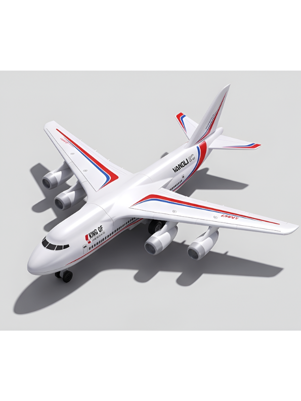Remote Control Airplane Toy – RC Aviation Airliner with 4-Engine Design & Steering Remote, White Toy Passenger Plane for Kids and Aviation Enthusiasts TV5445