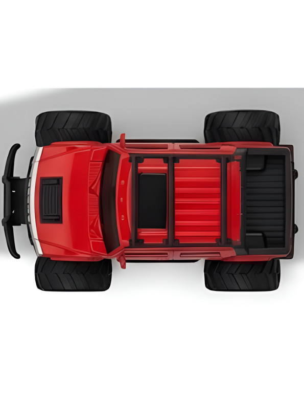Remote Control Big Wheel Racer Rock Crawler – 1:16 Scale Red RC Monster Truck Toy SUV with Remote TV5463