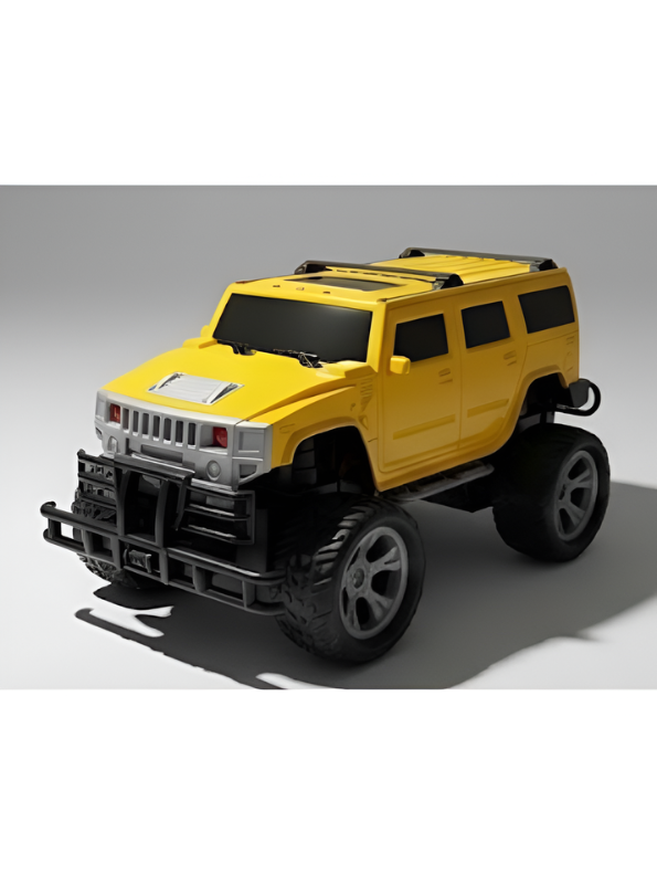 Remote Control Big Wheel Racer Rock Crawler – 1:16 Scale Yellow RC Monster Truck Toy SUV with Remote TV5463