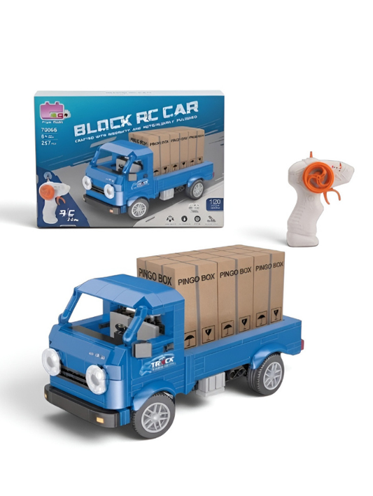 Remote Control Cargo Truck Building Blocks – Brick Vehicle Construction MD350