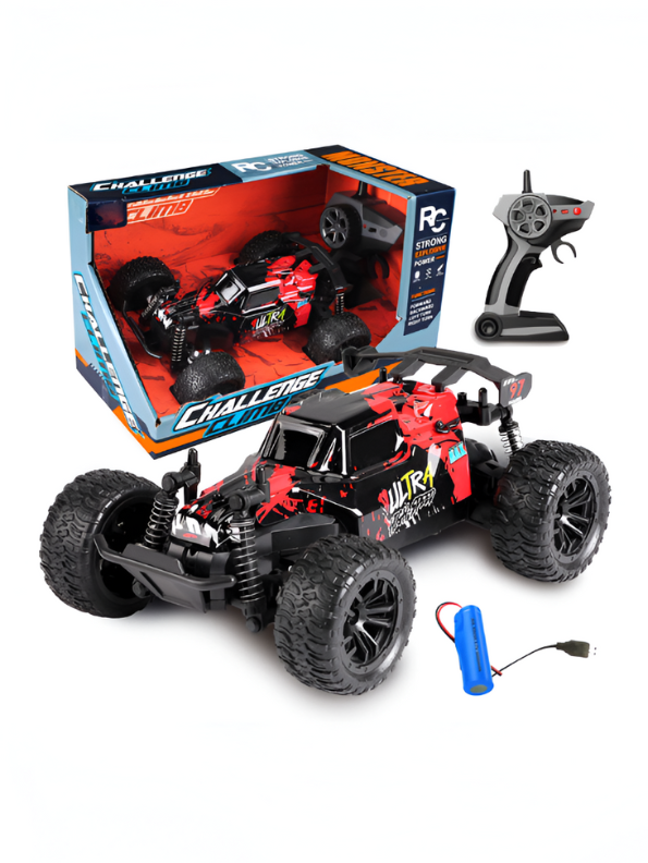 Remote Control Drift Buggy Car – Rechargeable High-Speed RC Racing Vehicle for Kids Red  LMI15868