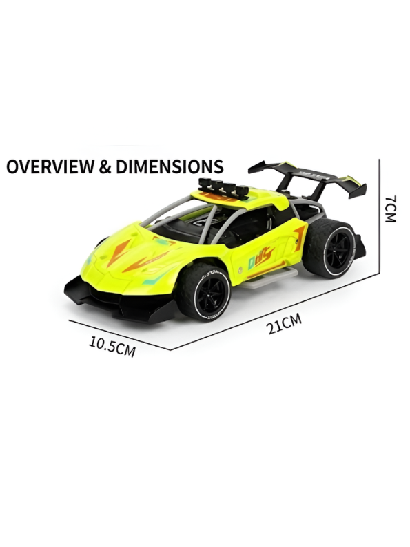 Remote Control Drift Crawler Racing Car Toy Yellow LMI13744.