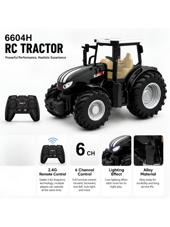 Remote Control Farm Tractor Truck – Alloy Construction Vehicle MD621
