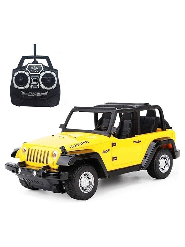 Remote Control Russian Jeep Car - Yellow (L-14)