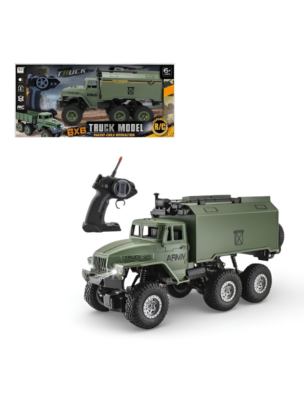 Remote Control Military Truck - Off Road Army Cargo Vehicle NX16606.
