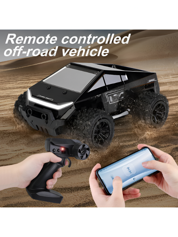 Remote Control Monster Truck Off-Road Car with LED Lights, 50M Range & Smooth Throttle MD3283.