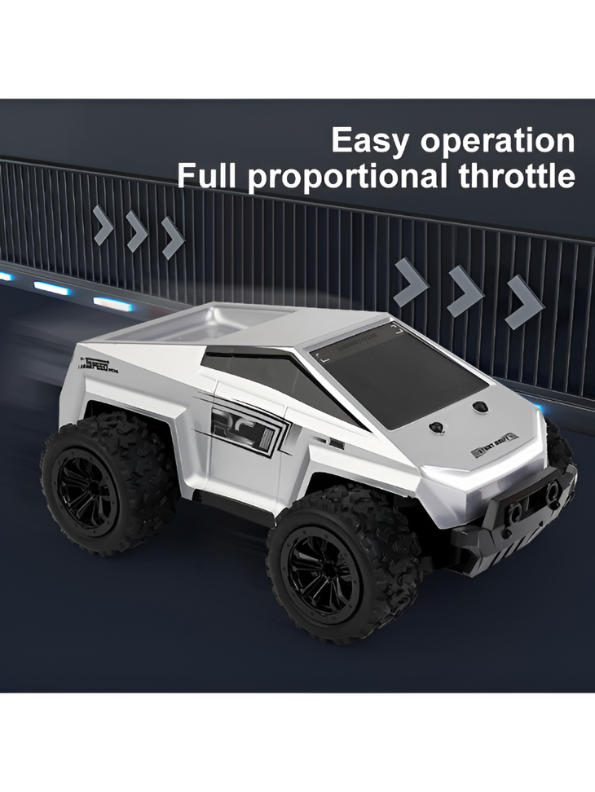 Remote Control Monster Truck Off-Road Car with LED Lights, 50M Range & Smooth Throttle MD3283.