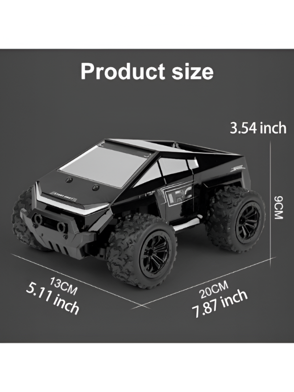 Remote Control Monster Truck Off-Road Car with LED Lights, 50M Range & Smooth Throttle MD3283.