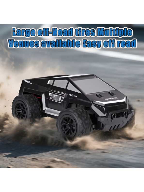 Remote Control Monster Truck Off-Road Car with LED Lights, 50M Range & Smooth Throttle MD3283.
