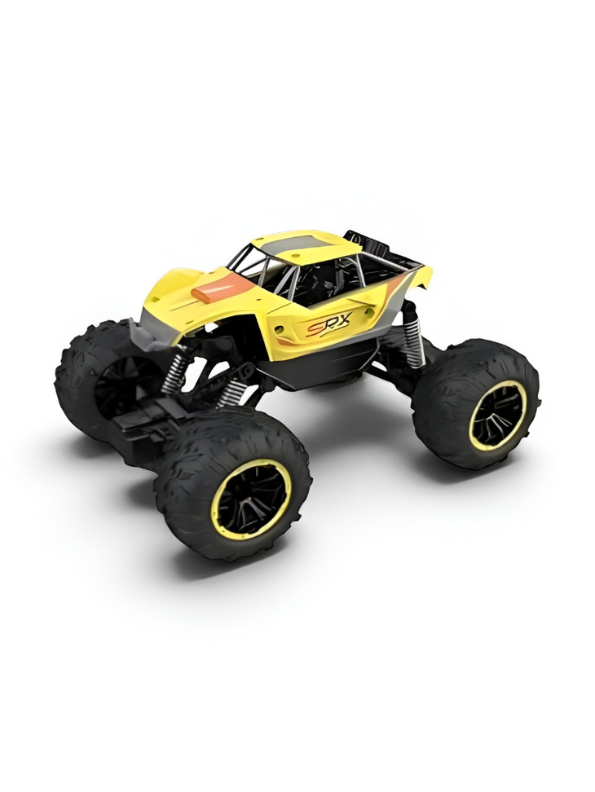 Remote Control Monster Truck – High-Speed Off-Road Rock Crawler Toy Yellow LMI15092.