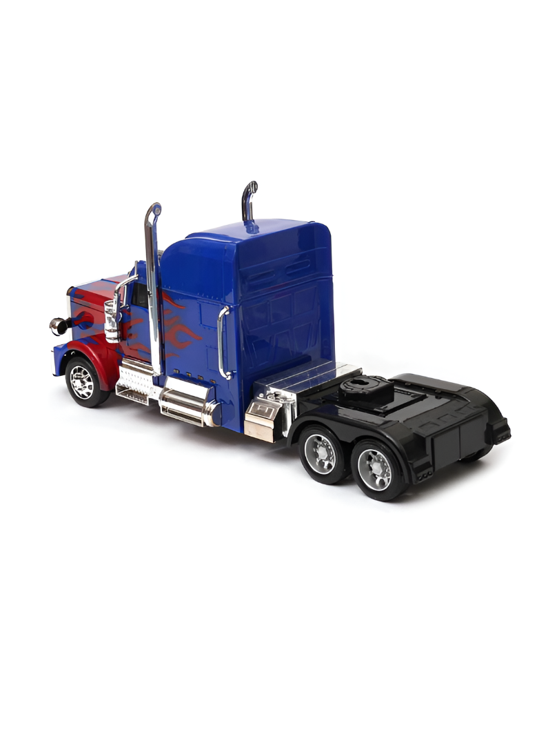Remote Control Optimus Prime Style Truck Blue & Red Flame Semi-Truck Toy TV5933.