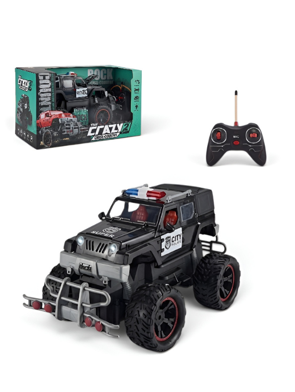 Remote Control Police Off-Road RC Truck | High-Speed Monster Toy Car For Kids TV587