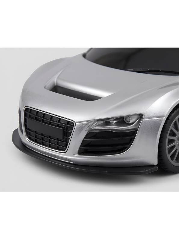 Remote Control RC Racing Sportscar Toy - Grey High-Speed Race Car for Kids LMI9838