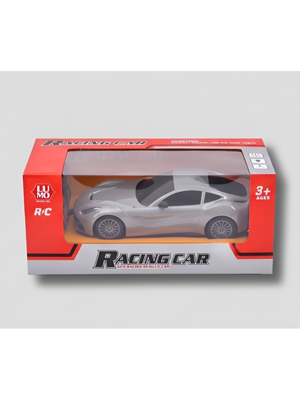 Remote Control RC Racing Sportscar Toy - Grey High-Speed Race Car for Kids LMI9838