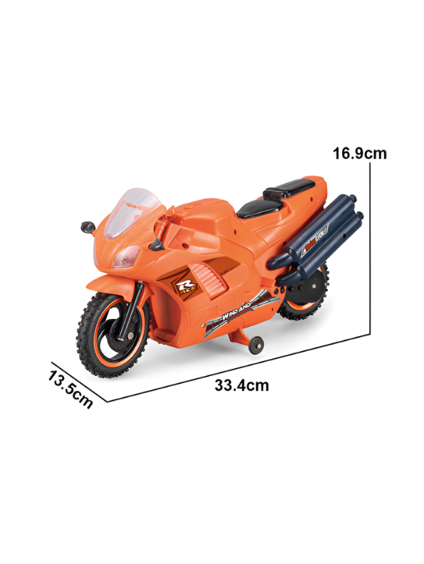 Remote Control RC Sports Bike – High Speed Racing Motorcycle with Mist Smoke Spray, LED Lights & 360° Stunt Rotation TV2272.