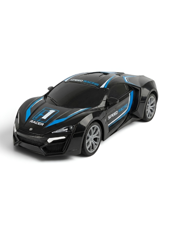 Remote Control Racing Car - High Speed RC Toy Car with Rechargeable Battery, Steering Remote & Working LED Headlights - Electric Drift Car for Kids TV4145