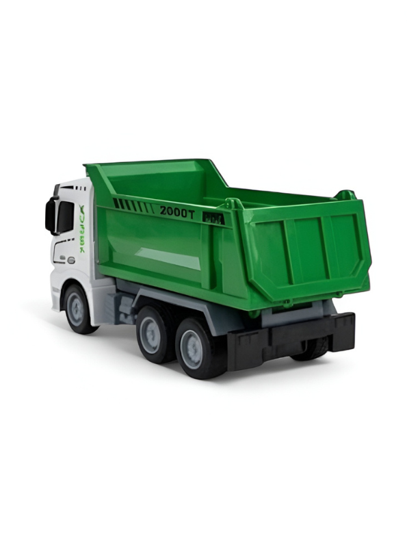 Remote Control Sanitation Construction Truck Toy – 4CH RC Dump Truck with Lights, 2000T Heavy Model Vehicle TV5062.