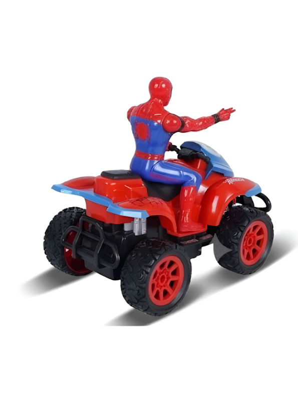 Remote Control Spider-Man ATV Quad Bike Toy for Kids – 1:10 Scale RC Superhero Racing Car with Wireless Remote, Avengers Themed Off-Road Toy Vehicle for Boys and Girls TV4669.