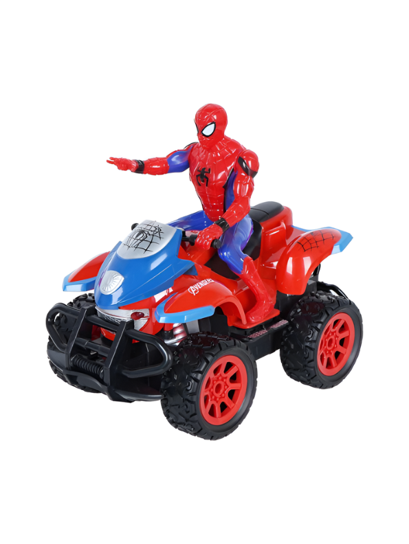 Remote Control Spider-Man ATV Quad Bike Toy for Kids – 1:10 Scale RC Superhero Racing Car with Wireless Remote, Avengers Themed Off-Road Toy Vehicle for Boys and Girls TV4669.