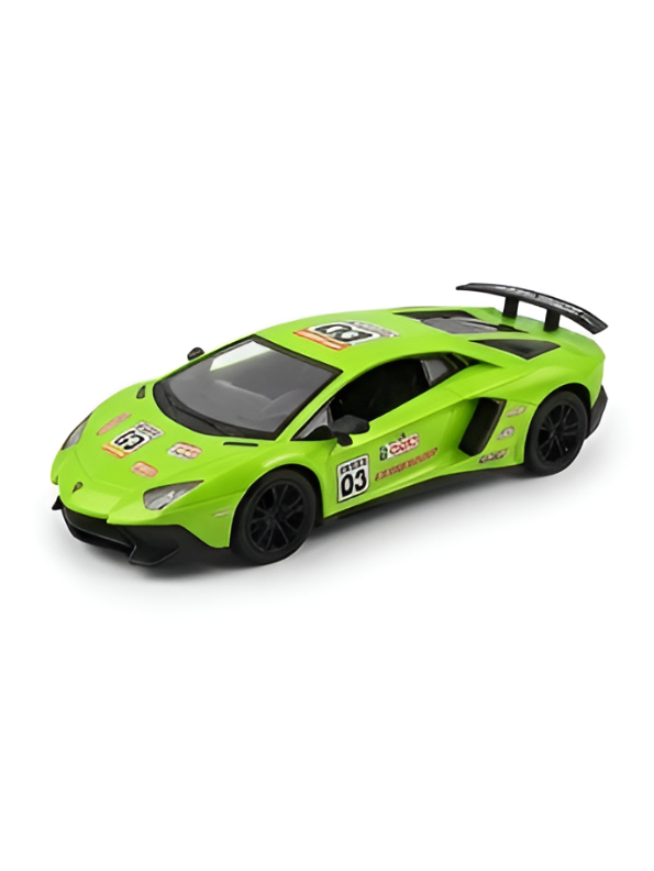 Remote Control Sport Car – Rechargeable Lime Green Racing Toy Car with Remote Controller, Batteries, and AC Charger – High-Speed RC Car Toy for Kids and Collectors LMI8905