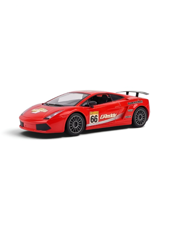 Remote Control Sport Car – Rechargeable Red Racing Toy Car with Remote Controller, Batteries, and AC Charger – High-Speed RC Car Toy for Kids and Collectors LMI8905