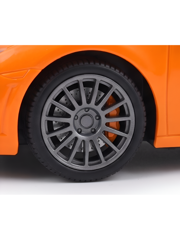 Remote Control Sports Car Toy Orange RC Racing Car Vehicle with Remote Controller for Kids LMI9838