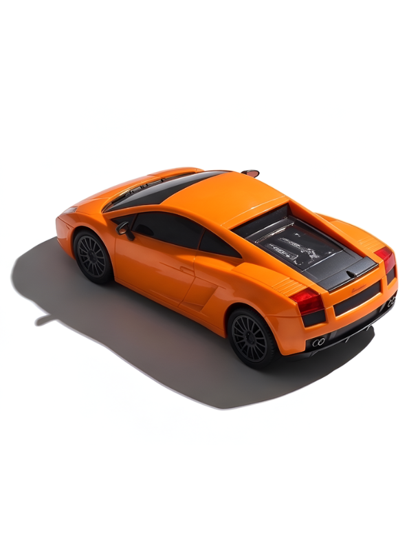 Remote Control Sports Car Toy Orange RC Racing Car Vehicle with Remote Controller for Kids LMI9838