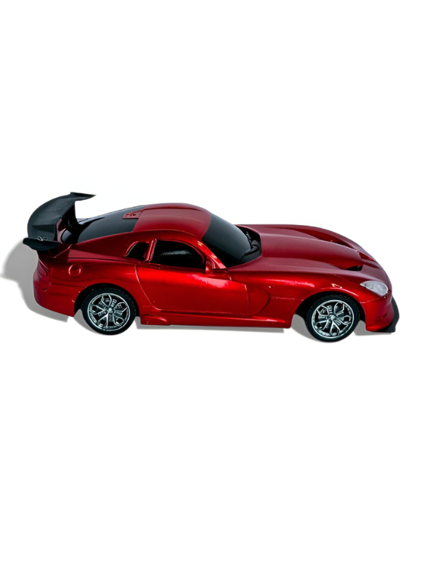 Remote Control Super Sport Racing Car with Steering Wheel Controller – High-Speed RC Toy in Metallic Finish for Kids & Adults MD2244