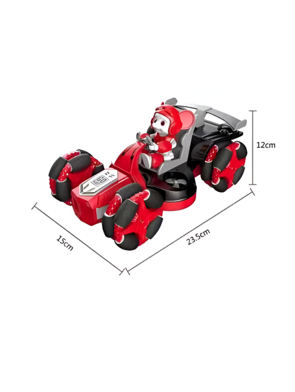 Remote Control Stunt Car with 360° Rotating Drift Action & Mecanum Wheels Red NX15509.