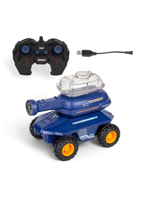 Remote Control Tank Toy – Water Bullet Shooting RC Tank with LED Lights TV4873.