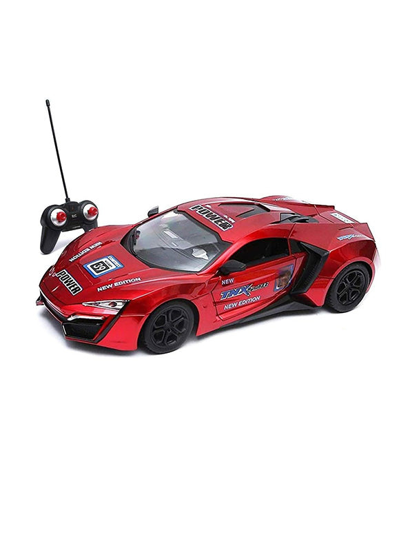 Remote Control W Motors Model Car - Red (L-191)