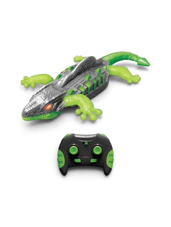 Remote Control Wall Climbing Lizard Toy - Rechargeable RC Wall Crawler Gecko with LED Lights & Fluorescent Glow, 2.4GHz Electric Anti-Gravity Toys for Boys and Girls Ages 4+ TV7316