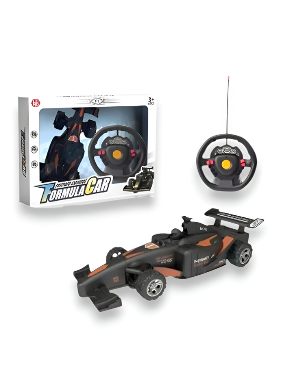 Remote Control F1 Formula Racing Car Toy with Steering Wheel Controller for Kids & Boys LMI15322.