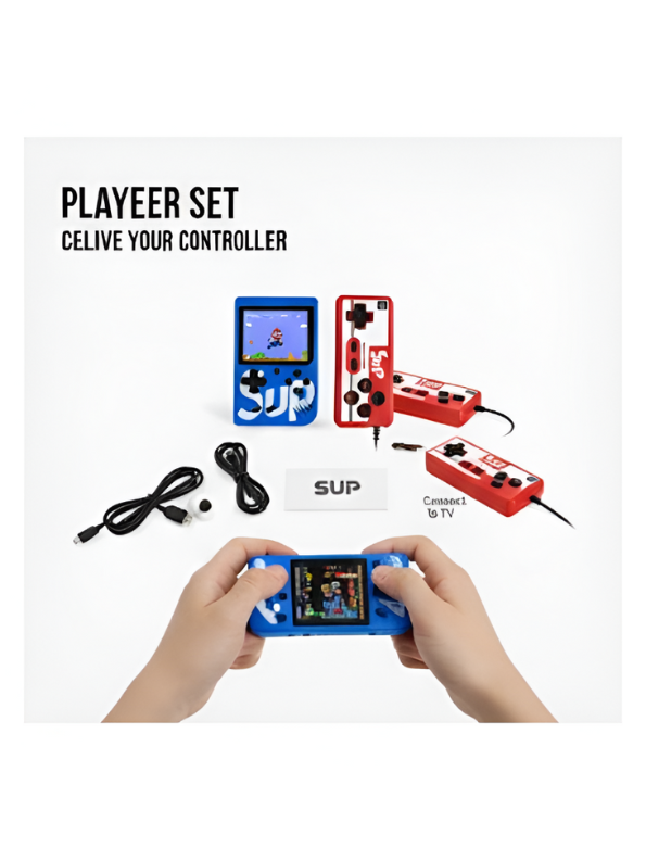 Retro Handheld Game Console 400 Games – Portable Mini Console with 2-Player & TV Support LMI12302.