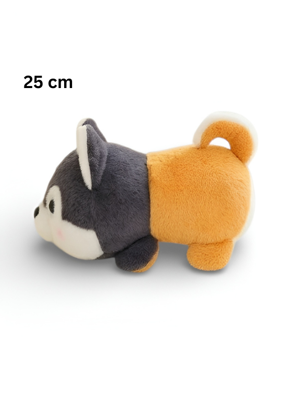 Reversible Dog Plushie – 2-in-1 Shiba Inu & Husky Soft Toy ST15161.