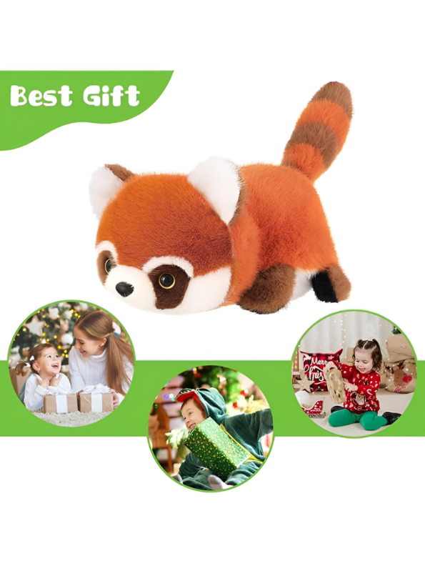 Reversible Red Panda & Giant Panda Plush – 2-in-1 Flip Stuffed Animal Toy ST15159.