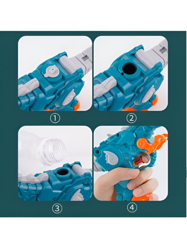 RexStorm – Rechargeable T-Rex Water Gun | Auto Spray Dinosaur Holi Pichkari LMI11661.