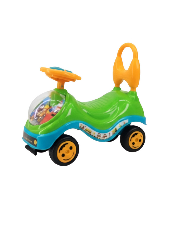 Ride-On Toy with Interactive Melodies – Green Toddler Walker with Non-Slip Tires, Safe & Durable Design LMI14101.