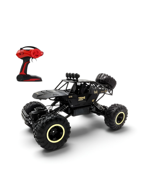 Rock Crawler 1:12 Alloy RC – Black 4WD Off-Road Remote Control Climbing Car MD679