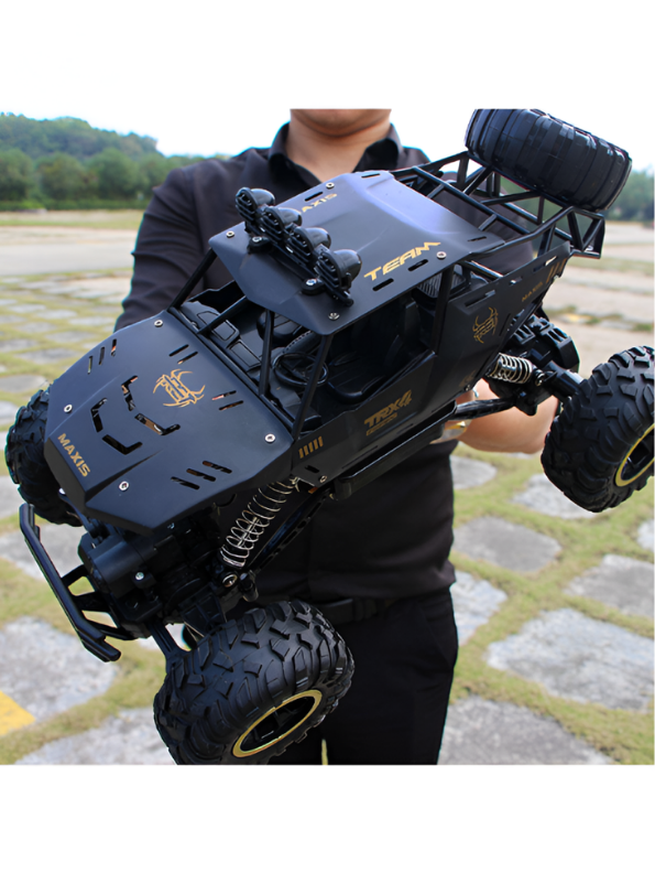 Rock Crawler 1:12 Alloy RC – Black 4WD Off-Road Remote Control Climbing Car MD679