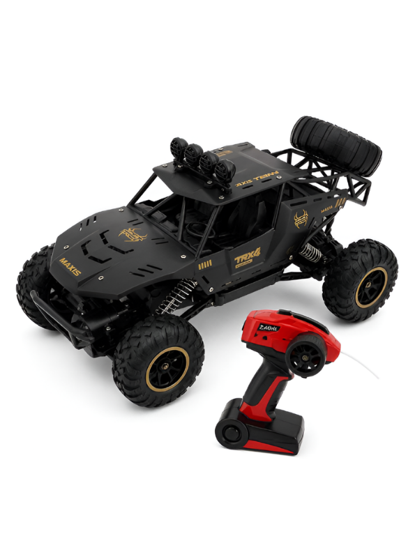 Rock Crawler 1:12 Alloy RC – Black 4WD Off-Road Remote Control Climbing Car MD679