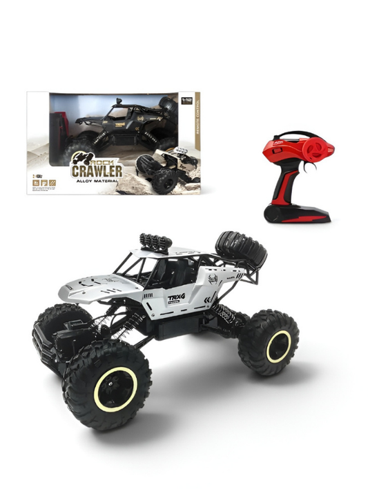 Rock Crawler 1:12 Alloy RC – Grey 4WD Off-Road Remote Control Climbing Car MD679
