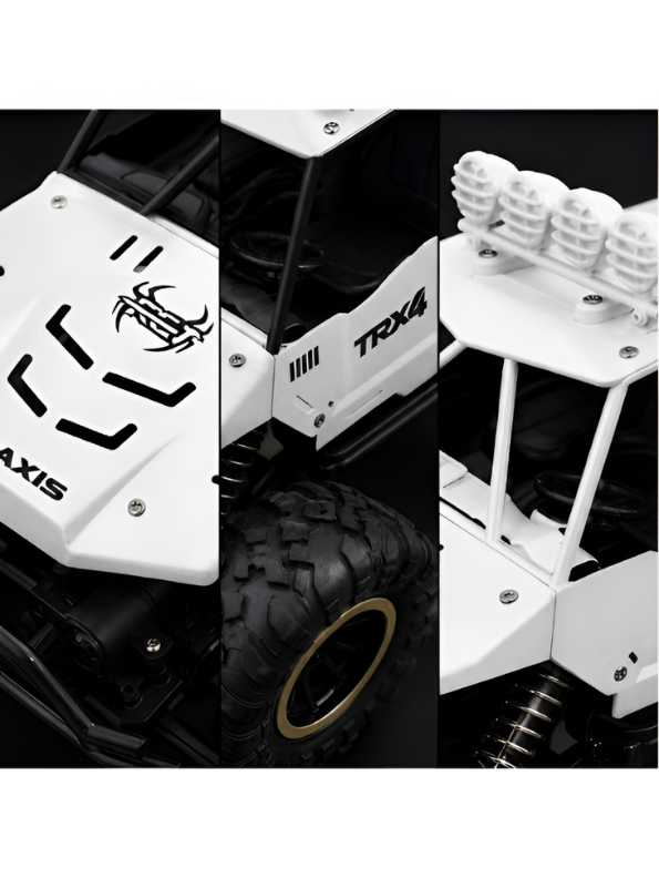 Rock Crawler 1:12 Alloy RC – Grey 4WD Off-Road Remote Control Climbing Car MD679