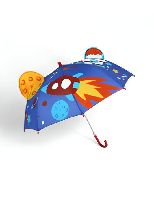 Rocket Umbrella for Kids – 47 cm Lightweight & Waterproof | Fun Space Theme for Toddlers & Children NOV6222.
